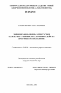 Гусева, Марина Александровна. Полимеризация анилина в присутствии полимерных сульфокислот, структура и свойства образующегося полианилина: дис. кандидат химических наук: 02.00.06 - Высокомолекулярные соединения. Москва. 2006. 125 с.