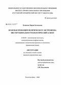 Косякова, Мария Евгеньевна. Правовая превенция политического экстремизма: институционально-технологический аспект: дис. кандидат юридических наук: 23.00.02 - Политические институты, этнополитическая конфликтология, национальные и политические процессы и технологии. Ростов-на-Дону. 2008. 136 с.