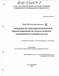 Иванов, Дмитрий Иванович. Принципы организации комплексной информационной системы на примере предприятия угольной отрасли: дис. кандидат экономических наук: 08.00.12 - Бухгалтерский учет, статистика. Санкт-Петербург. 2003. 161 с.