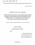 Позднова, Елена Александровна. Проектирование профессиональной подготовки в процессе изучения образовательной области "Информатика" на физико-математических факультетах педагогических вузов: дис. кандидат педагогических наук: 13.00.08 - Теория и методика профессионального образования. Тамбов. 2002. 213 с.