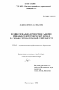 Леднова, Ирина Васильевна. Профессионально-личностное развитие преподавателей технических вузов в научно-исследовательской деятельности: дис. кандидат педагогических наук: 13.00.08 - Теория и методика профессионального образования. Магнитогорск. 2006. 202 с.