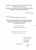 Беспалов, Игорь Александрович. Профессиональный акмеологический потенциал руководящих кадров государственной службы Российской Федерации: дис. кандидат психологических наук: 19.00.13 - Психология развития, акмеология. Москва. 2008. 262 с.