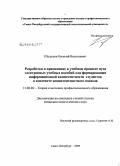 Шалашов, Евгений Васильевич. Разработка и применение в учебном процессе вуза электронных учебных пособий для формирования информационной компетентности студентов в контексте компетентностного подхода: дис. кандидат педагогических наук: 13.00.08 - Теория и методика профессионального образования. Санкт-Петербург. 2009. 199 с.