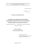 Богданов Сергей Николаевич. Развитие механизмов обеспечения экономической безопасности кредитной кооперации в сельской местности: дис. кандидат наук: 00.00.00 - Другие cпециальности. ФГБОУ ВО «Поволжский государственный технологический университет». 2025. 236 с.