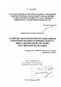 Закревская, Галина Семеновна. Развитие методологии организации и реформирования муниципального звена бюджетной системы Российской Федерации: дис. доктор экономических наук: 08.00.10 - Финансы, денежное обращение и кредит. Санкт-Петербург. 2009. 379 с.
