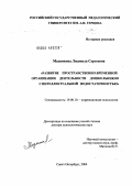 Медникова, Людмила Сергеевна. Развитие пространственно-временной организации деятельности дошкольников с интеллектуальной недостаточностью: дис. доктор психологических наук: 19.00.10 - Коррекционная психология. Санкт-Петербург. 2004. 440 с.