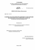 Николаева, Ирина Николаевна. Развитие системы информационного обеспечения предпринимательской деятельности: На примере Республики Башкортостан: дис. кандидат экономических наук: 08.00.05 - Экономика и управление народным хозяйством: теория управления экономическими системами; макроэкономика; экономика, организация и управление предприятиями, отраслями, комплексами; управление инновациями; региональная экономика; логистика; экономика труда. Ижевск. 2006. 202 с.
