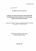 Митрофанова, Елена Александровна. Развитие системы мотивации и стимулирования трудовой деятельности персонала организации: теория, методология, практика: дис. доктор экономических наук: 08.00.05 - Экономика и управление народным хозяйством: теория управления экономическими системами; макроэкономика; экономика, организация и управление предприятиями, отраслями, комплексами; управление инновациями; региональная экономика; логистика; экономика труда. Москва. 2008. 341 с.