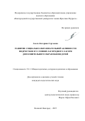 Амель Катерина Сергеевна. Развитие социально-образовательной активности подростков в условиях загородного лагеря дополнительного образования детей: дис. кандидат наук: 00.00.00 - Другие cпециальности. ФГБОУ ВО «Новгородский государственный университет имени Ярослава Мудрого». 2025. 180 с.