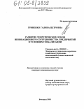 Гриненко, Галина Петровна. Развитие теоретических основ инновационного сотрудничества предприятий в условиях глобализации: дис. кандидат экономических наук: 08.00.05 - Экономика и управление народным хозяйством: теория управления экономическими системами; макроэкономика; экономика, организация и управление предприятиями, отраслями, комплексами; управление инновациями; региональная экономика; логистика; экономика труда. Белгород. 2005. 176 с.