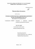 Миронова, Дарья Дмитриевна. Регион как пространство развития инновационного малого предпринимательства: на материалах Ростовской области: дис. кандидат экономических наук: 08.00.05 - Экономика и управление народным хозяйством: теория управления экономическими системами; макроэкономика; экономика, организация и управление предприятиями, отраслями, комплексами; управление инновациями; региональная экономика; логистика; экономика труда. Шахты. 2011. 213 с.
