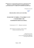 Небольсина Елена Вахтанговна. Роль и место рынка страховых услуг в экономике США в первой четверти XXI века: дис. доктор наук: 00.00.00 - Другие cпециальности. ФГБУН Институт Соединенных Штатов Америки и Канады имени академика Г.А. Арбатова Российской академии наук. 2025. 501 с.