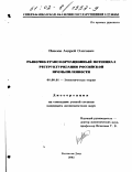 Павлов, Андрей Олегович. Рыночно-трансформационный потенциал реструктуризации российской промышленности: дис. кандидат экономических наук: 08.00.01 - Экономическая теория. Ростов-на-Дону. 2002. 186 с.