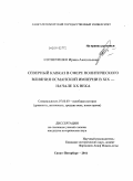 Сотниченко, Ирина Анатольевна. Северный Кавказ в сфере политического влияния Османской империи в XIX - начале XX века: дис. кандидат исторических наук: 07.00.03 - Всеобщая история (соответствующего периода). Санкт-Петербург. 2011. 265 с.