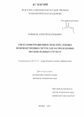 Новиков, Алексей Васильевич. Синтез информационных моделей сложных производственных систем для распределенных образовательных структур: дис. кандидат технических наук: 05.13.17 - Теоретические основы информатики. Пенза. 2011. 201 с.