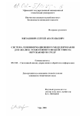 Митакович, Сергей Анатольевич. Система геоинформационного моделирования для анализа техногенного воздействия на окружающую среду: дис. кандидат технических наук: 05.13.01 - Системный анализ, управление и обработка информации (по отраслям). Уфа. 2001. 161 с.