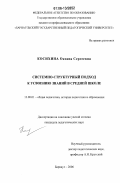 Косихина, Оксана Сергеевна. Системно-структурный подход к усвоению знаний в средней школе: дис. кандидат педагогических наук: 13.00.01 - Общая педагогика, история педагогики и образования. Барнаул. 2006. 171 с.