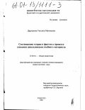 Дарханова, Татьяна Матвеевна. Соотношение теории и фактов в процессе усвоения школьниками учебного материала: дис. кандидат педагогических наук: 13.00.01 - Общая педагогика, история педагогики и образования. Улан-Удэ. 2000. 185 с.