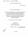 Разыграев, Александр Борисович. Социальная инфраструктура территории повышенного экологического риска, как объект управления: На примере зоны защитных мероприятий объектов хранения и уничтожения химического оружия в Пензенской области: дис. кандидат социологических наук: 22.00.08 - Социология управления. Пенза. 2004. 185 с.