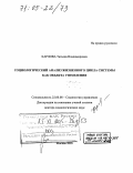 Карлова, Татьяна Владимировна. Социологический анализ жизненного цикла системы как объекта управления: дис. доктор социологических наук: 22.00.08 - Социология управления. Москва. 2005. 338 с.