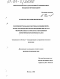 Фоменко, Наталья Валерьевна. Совершенствование системы менеджмента качества кондитерского предприятия путем формирования структуры управления логистическими процессами: дис. кандидат технических наук: 05.02.23 - Стандартизация и управление качеством продукции. Москва. 2004. 147 с.