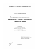 Козлов, Вадим Юрьевич. Совершенствование управления формированием здорового образа жизни учащейся молодежи: дис. кандидат социологических наук: 22.00.08 - Социология управления. Орел. 2007. 206 с.