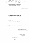 Курносов, Сергей Юрьевич. Становление и развитие морских музеев России: дис. кандидат культурологии: 24.00.03 - Музееведение, консервация и реставрация историко-культурных объектов. Санкт-Петербург. 2003. 505 с.