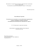 Телюк Максим Сергеевич. Статистическое исследование сельскохозяйственного производства в рамках концепции устойчивого развития (на примере регионов Центрального федерального округа): дис. кандидат наук: 00.00.00 - Другие cпециальности. ФГБОУ ВО «Российский экономический университет имени Г.В. Плеханова». 2023. 175 с.