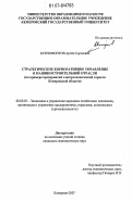 Ксенофонтов, Артём Сергеевич. Стратегическое корпоративное управление в машиностроительной отрасли: на примере предприятий электротехнической отрасли Кемеровской области: дис. кандидат экономических наук: 08.00.05 - Экономика и управление народным хозяйством: теория управления экономическими системами; макроэкономика; экономика, организация и управление предприятиями, отраслями, комплексами; управление инновациями; региональная экономика; логистика; экономика труда. Кемерово. 2007. 159 с.