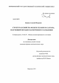 Донцов, Алексей Игоревич. Структура и свойства фольги сплавов Pd-Cu и Pd-Ru, полученной методом магнетронного распыления: дис. кандидат физико-математических наук: 01.04.07 - Физика конденсированного состояния. Воронеж. 2013. 126 с.