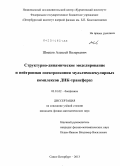 Швецов, Алексей Валерьевич. Структурно-динамическое моделирование и нейтронная спектроскопия мультимолекулярных комплексов ДНК-трансфераз: дис. кандидат наук: 03.01.02 - Биофизика. Санкт-Петербург. 2013. 115 с.