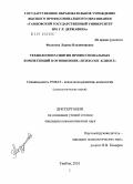 Федунова, Лариса Владимировна. Технологии развития профессиональных компетенций в отношениях "психолог-клиент": дис. кандидат психологических наук: 19.00.13 - Психология развития, акмеология. Тамбов. 2010. 228 с.