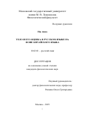 Ню Анна. Тело и его оценка в русском языке на фоне китайского языка: дис. кандидат наук: 10.02.01 - Русский язык. ФГБОУ ВО «Московский государственный университет имени М.В. Ломоносова». 2019. 321 с.