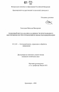 Золотухин, Вячеслав Викторович. Тензорный метод анализа надежности программного обеспечения систем управления и обработки информации: дис. кандидат технических наук: 05.13.01 - Системный анализ, управление и обработка информации (по отраслям). Красноярск. 2006. 185 с.
