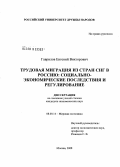 Доклад по теме Миграция трудовых ресурсов в странах Евросоюза