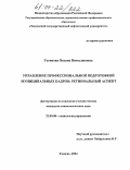 Устинова, Оксана Вячеславовна. Управление профессиональной подготовкой муниципальных кадров: региональный аспект: дис. кандидат социологических наук: 22.00.08 - Социология управления. Тюмень. 2004. 149 с.