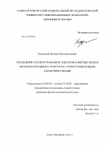 Ходзицкий, Михаил Константинович. Управление распространением электромагнитных волн в метаматериальных структурах с перестраиваемыми характеристиками: дис. кандидат физико-математических наук: 01.04.05 - Оптика. Санкт-Петербург. 2013. 125 с.