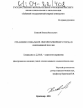 Хлевной, Леонид Васильевич. Управление социальной сферой крупнейшего города в современной России: дис. кандидат социологических наук: 22.00.08 - Социология управления. Краснодар. 2004. 161 с.
