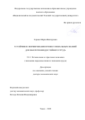 Герман Мария Викторовна. Устойчивое формирование профессиональных знаний для обеспечения достойного труда: дис. доктор наук: 00.00.00 - Другие cпециальности. ФГАОУ ВО «Национальный исследовательский Томский государственный университет». 2022. 432 с.
