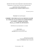 Раевская Светлана Игоревна. Влияние электрического и магнитного полей на свойства релаксоров и мультиферроиков на основе сложных оксидов PbB'nB"mO3 семейства перовскита: дис. доктор наук: 00.00.00 - Другие cпециальности. ФГАОУ ВО «Южный федеральный университет». 2023. 193 с.