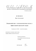 Шушпанов, Иван Анатольевич. Взаимодействие с электромагнитным полем в эффективной киральной теории: дис. кандидат физико-математических наук: 01.04.02 - Теоретическая физика. Москва. 2000. 78 с.