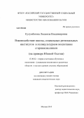 Кулумбегова, Людмила Владимировна. Взаимодействие школы, социальных региональных институтов в поликультурном воспитании старшеклассников: на примере Южной Осетии: дис. кандидат педагогических наук: 13.00.02 - Теория и методика обучения и воспитания (по областям и уровням образования). Москва. 2013. 259 с.